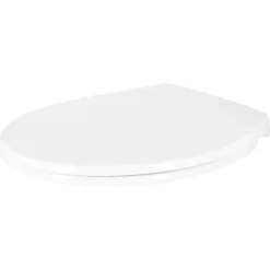 Mjukstängande toalettsits universal plast, vit