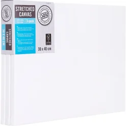 Målarduk, canvas med ram, bomull, Sang, 3-pack