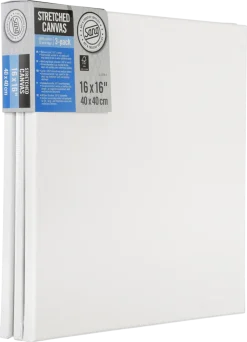 Målardukar med kilramar Sang, bomull 3-pack