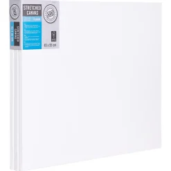 Målarduk, canvas med ram, bomull, Sang, 3-pack