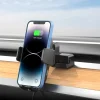 Mobilhållare för Tesla model Y och 3, trådlös Qi-laddning