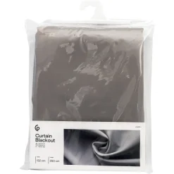 Mörkläggande gardin Blackout, ljusgrå, 1-pack