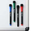 Naga whiteboardpennor magnet och sudd, 4-pack