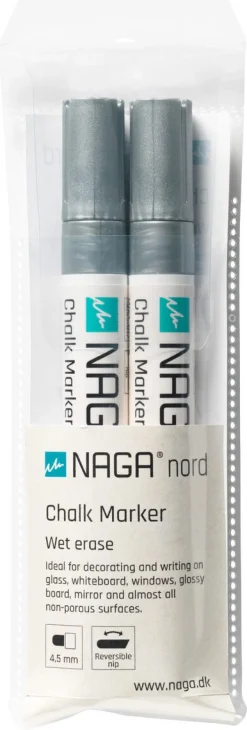 Naga märkpenna glas, speglar, 4,5 mm, 2-pack
