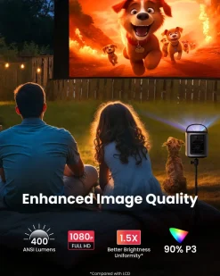Nebula Mars 3 Air bärbar Google TV-projektor, D2325