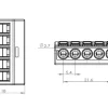 Necore toppklämma 5-ledare 0,2-2,5 mm2, 8-pack
