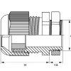Nelco förskruvning M16 4-8 mm, 2-pack