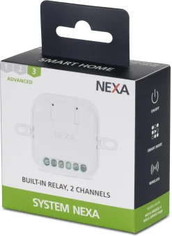 Nexa MCMR-3000 inbyggnadsmottagare på/av, 2 kanaler