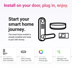 Nimly Home Access+ smart låspaket med Homey Bridge