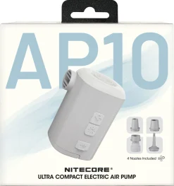 Nitecore AP10 ultrakompakt laddbar luftpump med LED