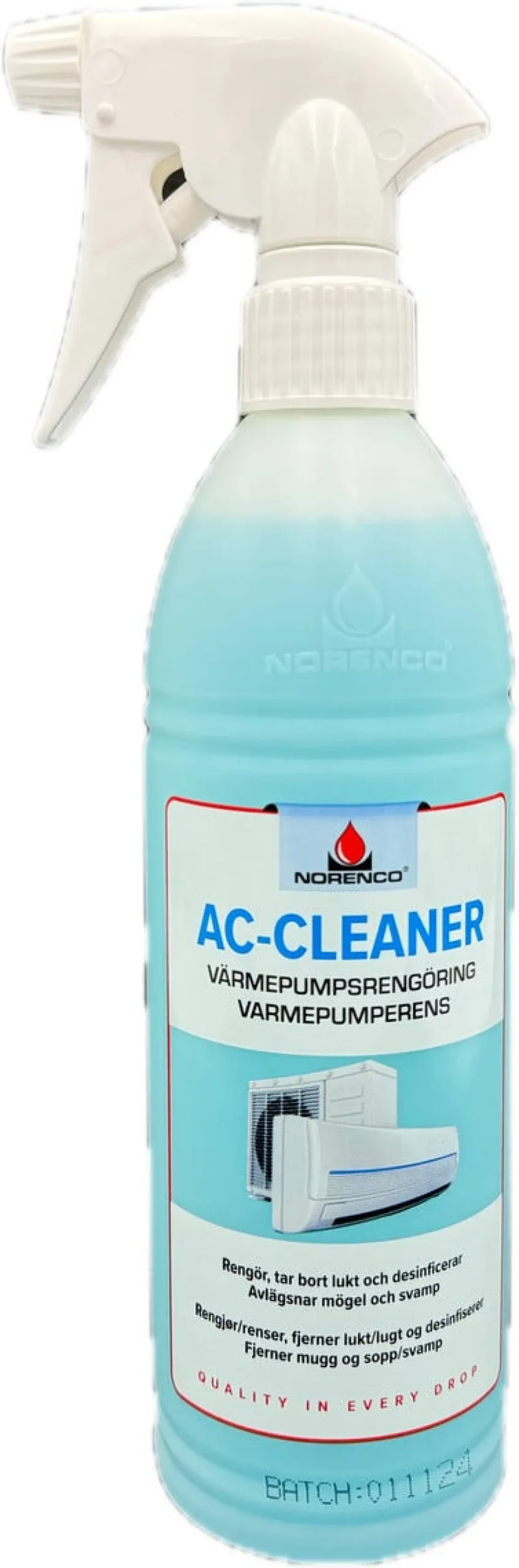 Norenco rengöringsmedel luftvärmepump / AC, 600 ml