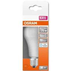 Normallampa LED E27 10 W Osram, kallvit