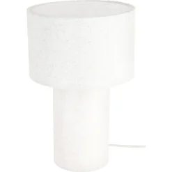 Northlight Didrik bordslampa linne och metall, 34 cm