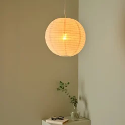 Northlight Ebba lampskärm till taklampa, linne, vit