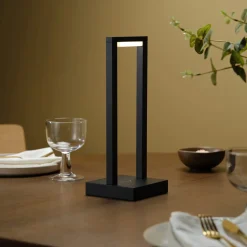 Northlight laddningsbar bordslampa USB, svart