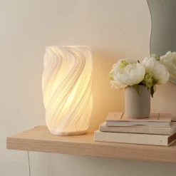 Northlight Mille bordslampa 3D-design, vit