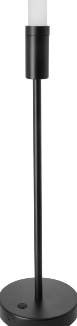 Northlight uppladdningsbar lampfot, 46,5 cm, svart