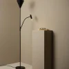 Northlight Vide golvlampa uplight med läslampa, svart