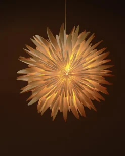 Northlight adventsstjärna papper, vit, 45 cm