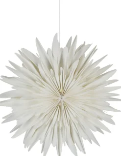 Northlight adventsstjärna papper, vit, 45 cm