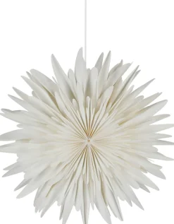 Northlight adventsstjärna papper, vit, 45 cm