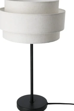 Northlight Algot bordslampa, metall och linne, 44 cm