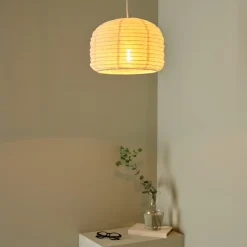 Northlight Evan lampskärm till taklampa, linne, vit