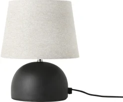 Northlight Hilma liten bordslampa svart keramik, 23 cm