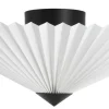 Northlight Ines plisserad takplafond vit, 50 cm