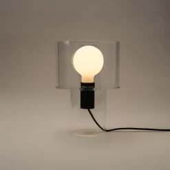 Northlight Kiara bordslampa transparent akryl, 28 cm