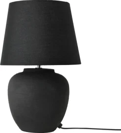 Northlight Selma bordslampa i svart keramik