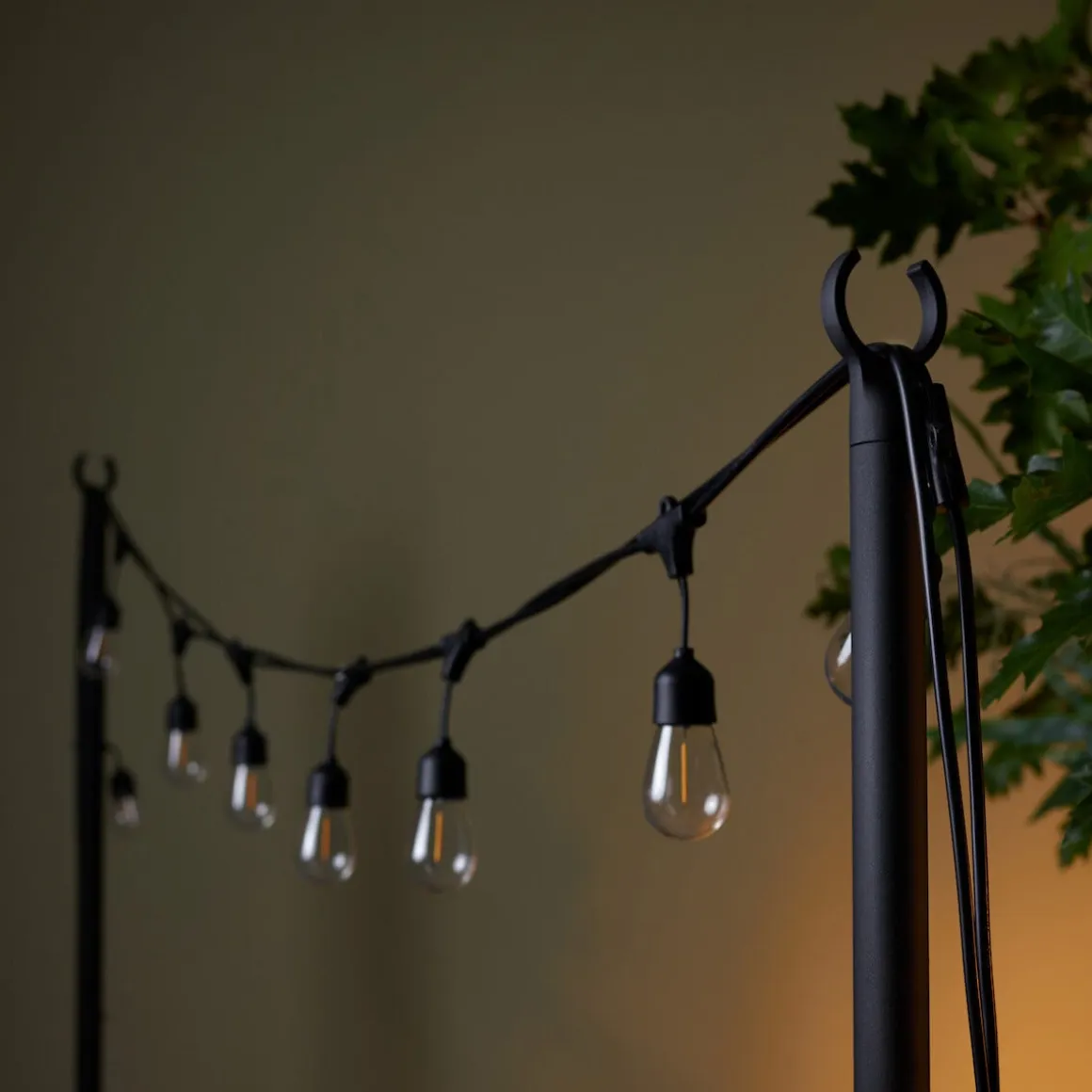 Northlight stolpar för ljusslingor, 212 cm, 2-pack