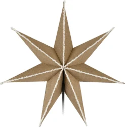 Northlight stor adventsstjärna jute, natur, 75 cm