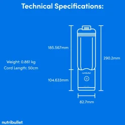 Nutribullet Flex Portable Blender, batteridriven