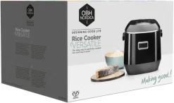 OBH Nordica Versatile riskokare, 2 liter, svart