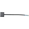 Ojordad lamppropp DCL med 15 cm sladd, svart