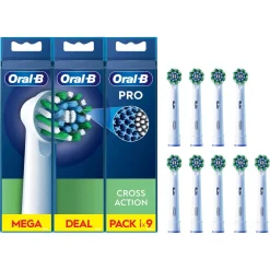 Oral-B Pro Cross Action borsthuvud, vit