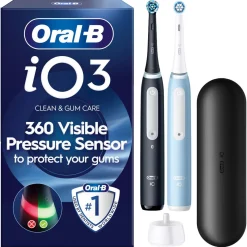 Oral-B iO 3 Duo eltandborste, 2-pack