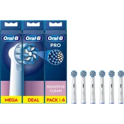 Oral-B Pro Sensitive Clean borsthuvud, vit