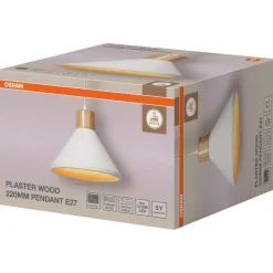 Osram Plaster Wood taklampa E27 vit 22 cm