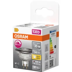 Osram reflektorlampa LED GU5.3 3,4 W dimbar varmvit