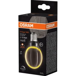 Osram Vintage 1906 Globe Smoke LED-lampa E27 dimbar