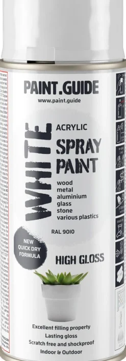 Paintguide sprayfärg vit RAL9010, 400 ml