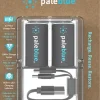 Pale Blue C laddningsbara batterier USB-C, 2-pack