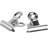 Pappersklämma Bulldog metall 22 mm silver, 10-pack
