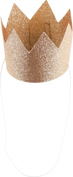 Papperskronor guld 10-pack