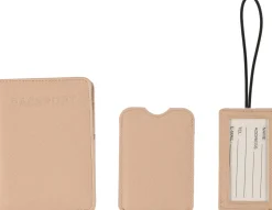 Passfodral och bagagebricka reseset, konstläder