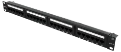 Patchpanel 19" UTP x24, Deltaco PAN-112