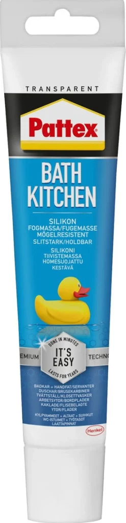 Pattex silikon inomhus, transparent