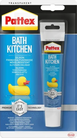 Pattex silikon inomhus, transparent